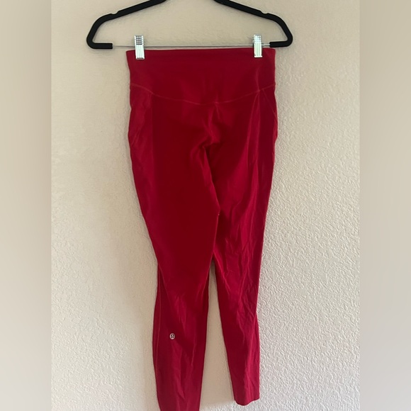 Red Lulu Lemon Leggings - Picture 1 of 5